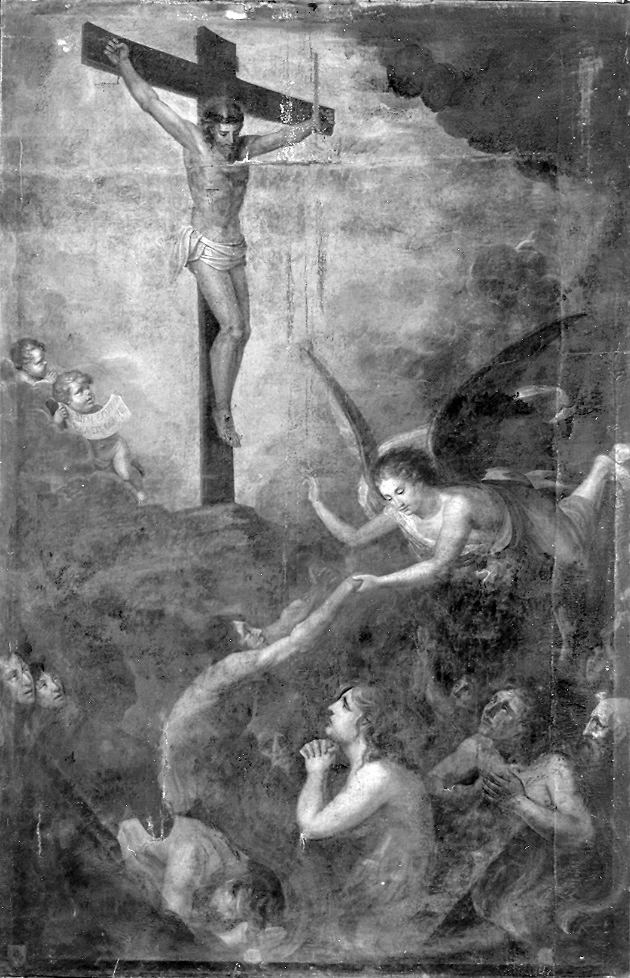 Cristo crocifisso e anime del purgatorio